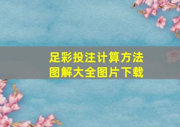 足彩投注计算方法图解大全图片下载