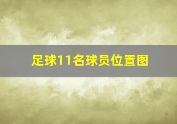 足球11名球员位置图