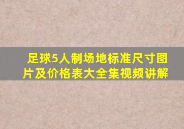 足球5人制场地标准尺寸图片及价格表大全集视频讲解