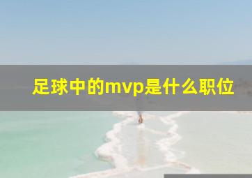 足球中的mvp是什么职位