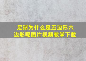 足球为什么是五边形六边形呢图片视频教学下载