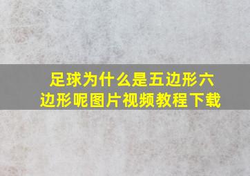 足球为什么是五边形六边形呢图片视频教程下载