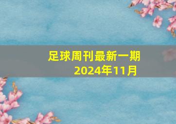 足球周刊最新一期2024年11月