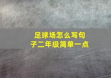 足球场怎么写句子二年级简单一点