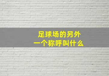 足球场的另外一个称呼叫什么