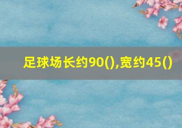 足球场长约90(),宽约45()