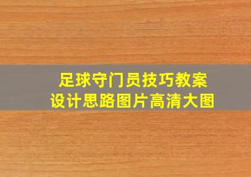 足球守门员技巧教案设计思路图片高清大图