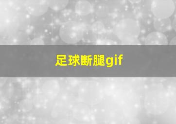 足球断腿gif