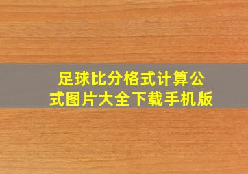 足球比分格式计算公式图片大全下载手机版