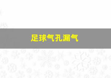 足球气孔漏气