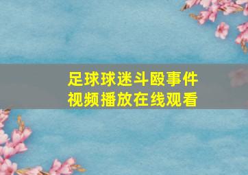 足球球迷斗殴事件视频播放在线观看