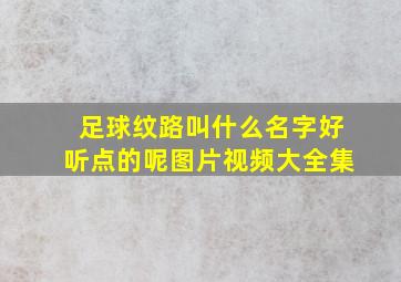 足球纹路叫什么名字好听点的呢图片视频大全集