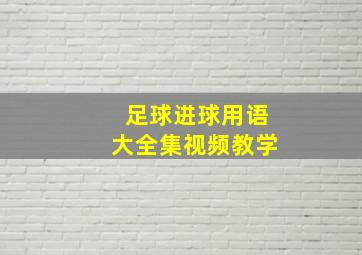 足球进球用语大全集视频教学