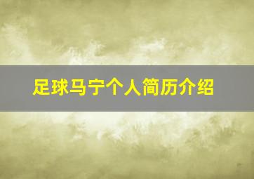 足球马宁个人简历介绍