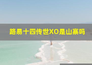 路易十四传世XO是山寨吗