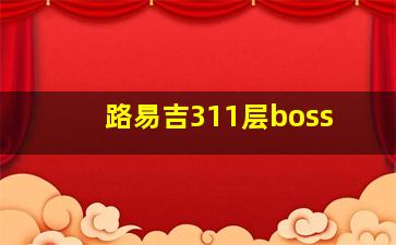 路易吉311层boss