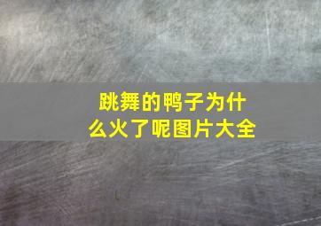 跳舞的鸭子为什么火了呢图片大全