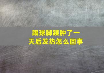 踢球脚踝肿了一天后发热怎么回事