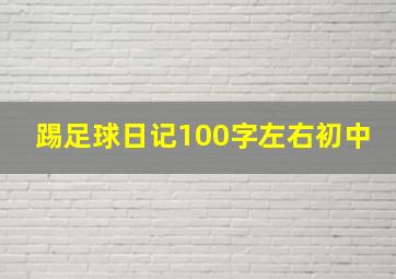 踢足球日记100字左右初中