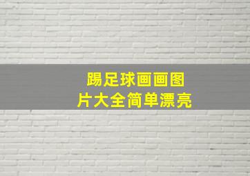 踢足球画画图片大全简单漂亮