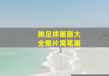 踢足球画画大全图片简笔画