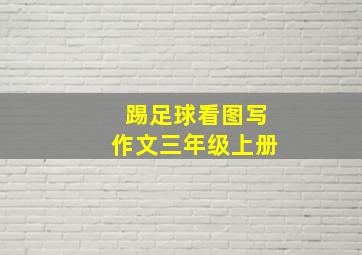 踢足球看图写作文三年级上册