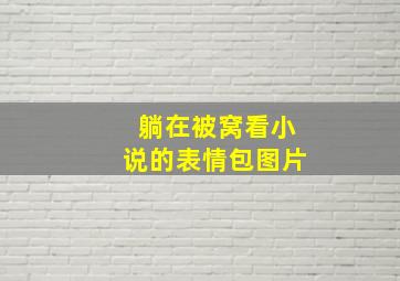 躺在被窝看小说的表情包图片