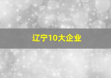 辽宁10大企业