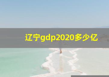 辽宁gdp2020多少亿