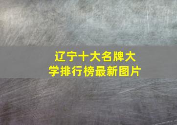 辽宁十大名牌大学排行榜最新图片