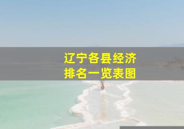 辽宁各县经济排名一览表图