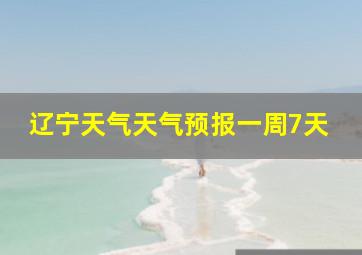 辽宁天气天气预报一周7天