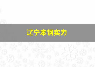 辽宁本钢实力