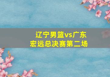 辽宁男篮vs广东宏远总决赛第二场