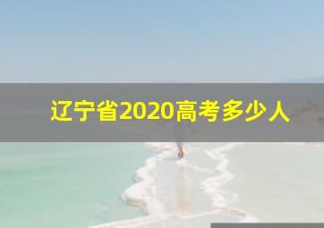 辽宁省2020高考多少人