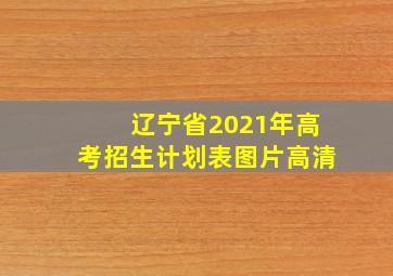 辽宁省2021年高考招生计划表图片高清