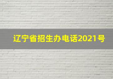 辽宁省招生办电话2021号