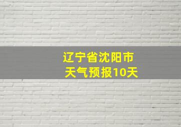 辽宁省沈阳市天气预报10天