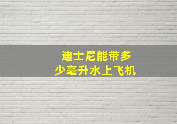 迪士尼能带多少毫升水上飞机