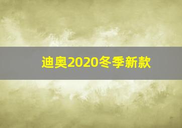 迪奥2020冬季新款