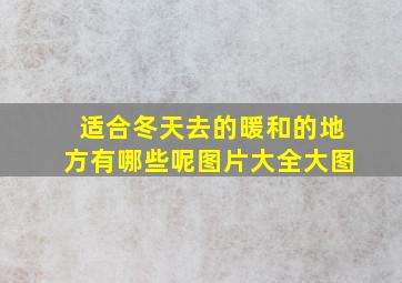 适合冬天去的暖和的地方有哪些呢图片大全大图