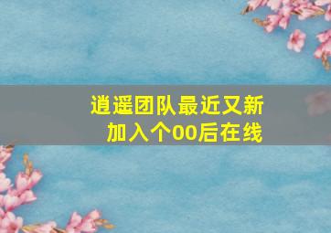 逍遥团队最近又新加入个00后在线