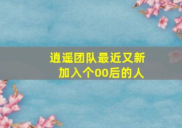 逍遥团队最近又新加入个00后的人