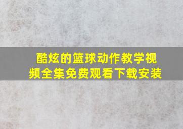 酷炫的篮球动作教学视频全集免费观看下载安装