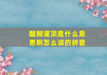 醍醐灌顶是什么意思啊怎么读的拼音