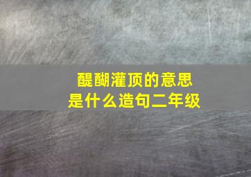 醍醐灌顶的意思是什么造句二年级