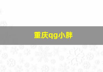 重庆qg小胖