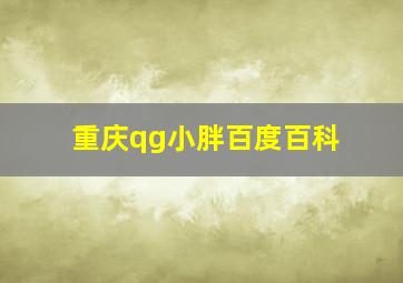 重庆qg小胖百度百科