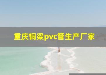 重庆铜梁pvc管生产厂家