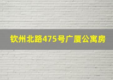 钦州北路475号广厦公寓房